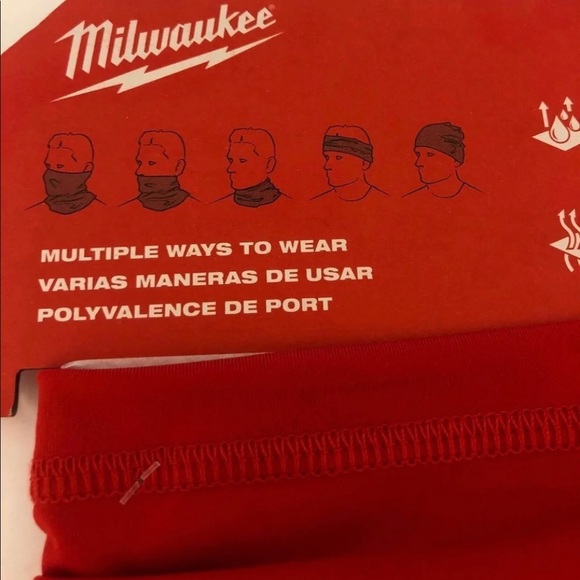 Milwaukee NWT 423R multifunctional Neck/face Gaiter Mask - Picture 4 of 5